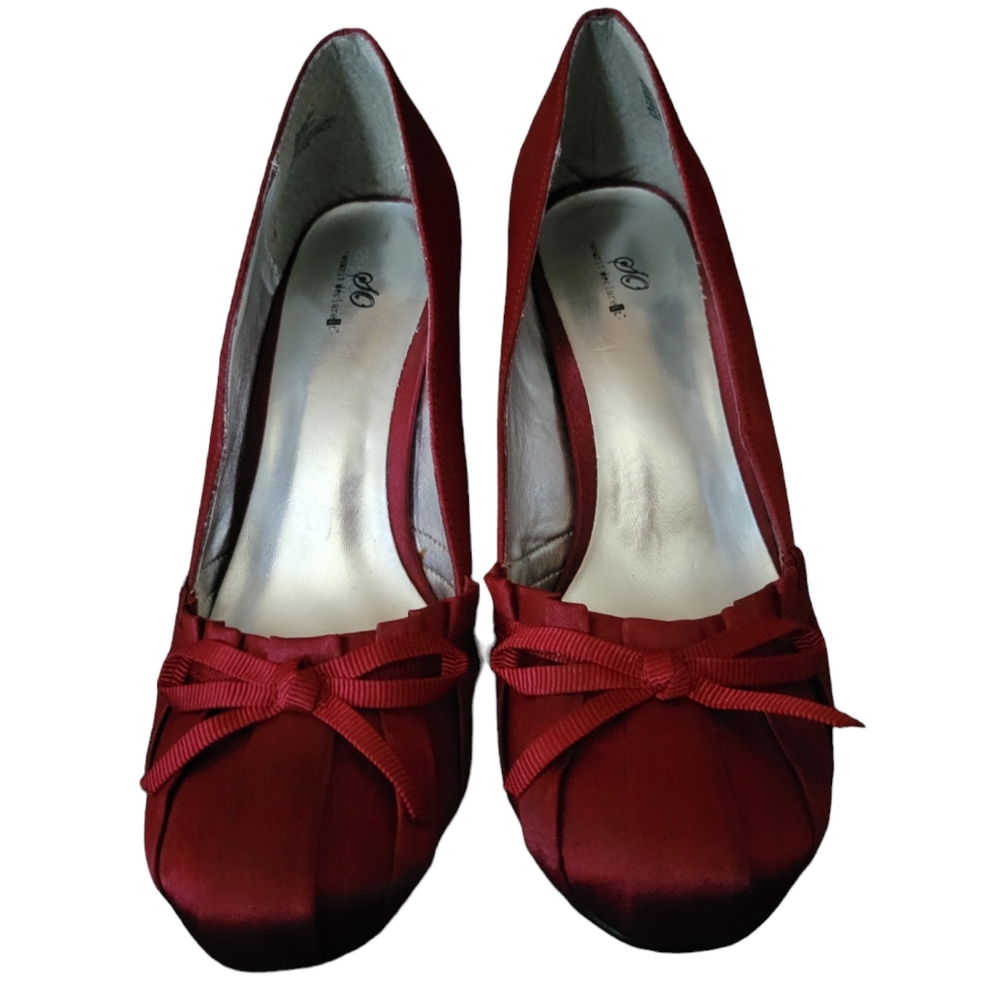 SO ~ womens red high heels